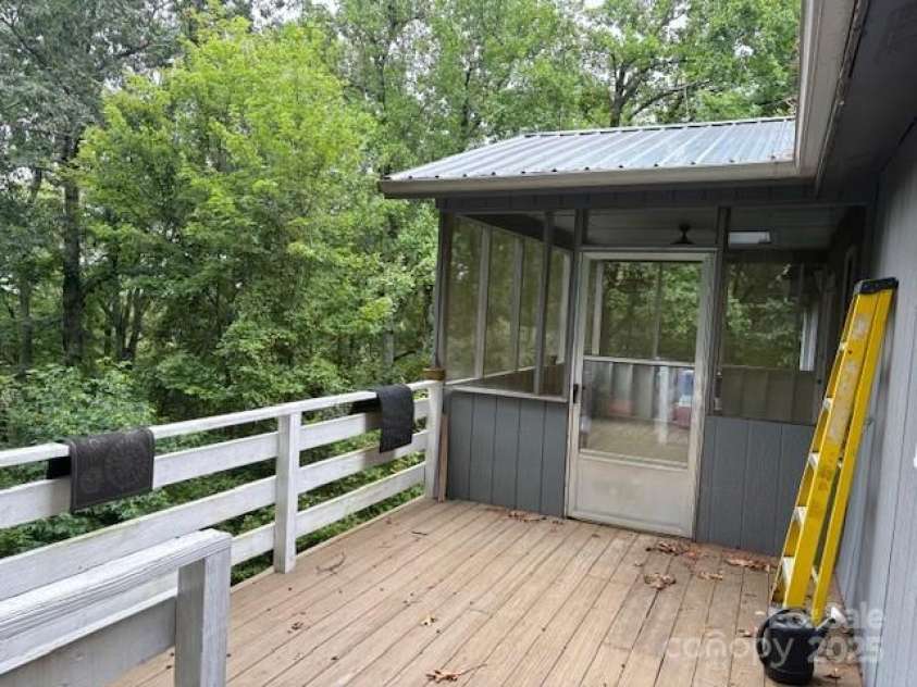 3166 Holly Road, Connelly Springs, NC 28612.  MLS# CAR4286283, YatesRealty ID 32685. Back Deck