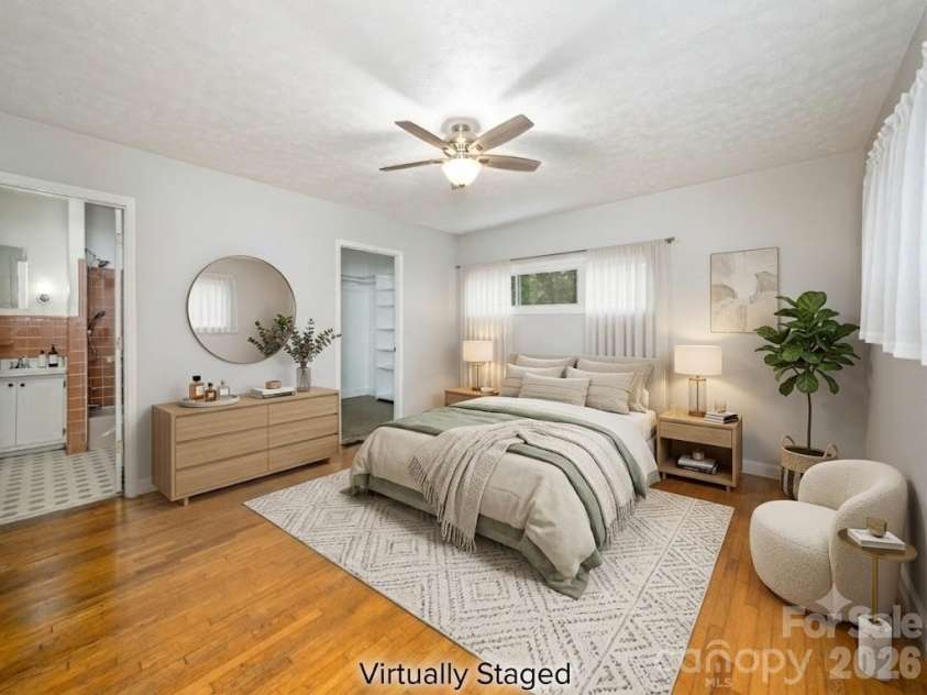 79 Edgewood Drive, Arden, NC 28704.  MLS# CAR4397224, YatesRealty ID 32695. Virtually staged primary bedroom