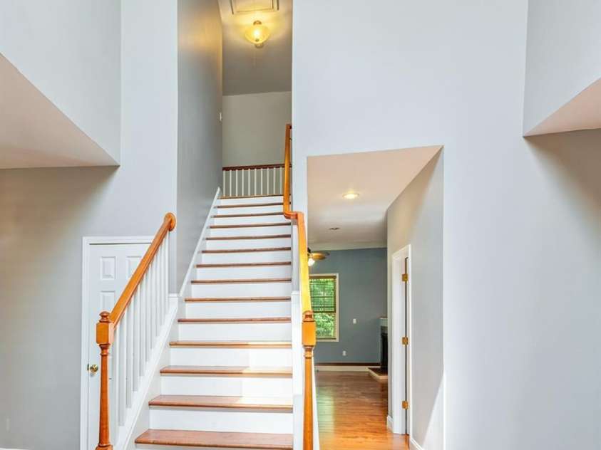 340 Old Haw Creek Road, Asheville, NC 28805.  MLS# CAR4394261, YatesRealty ID 32709. Main staircase