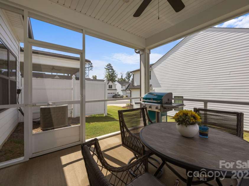 7005 Old Evergreen Parkway, Indian Trail, NC 28079.  MLS# CAR4287200, YatesRealty ID 32710. Screened in Patio