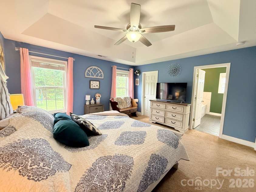 5360 Stonegate Farm Drive, Granite Falls, NC 28630.  MLS# CAR4396768, YatesRealty ID 32711. Primary Bedroom