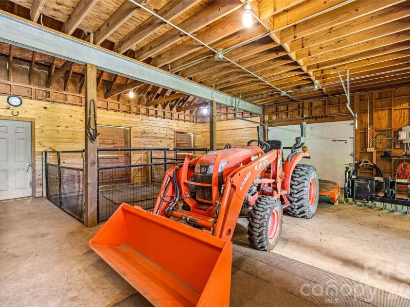 3012 Polk County Line Road, Rutherfordton, NC 28139.  MLS# CAR4394667, YatesRealty ID 32712. Barn interior