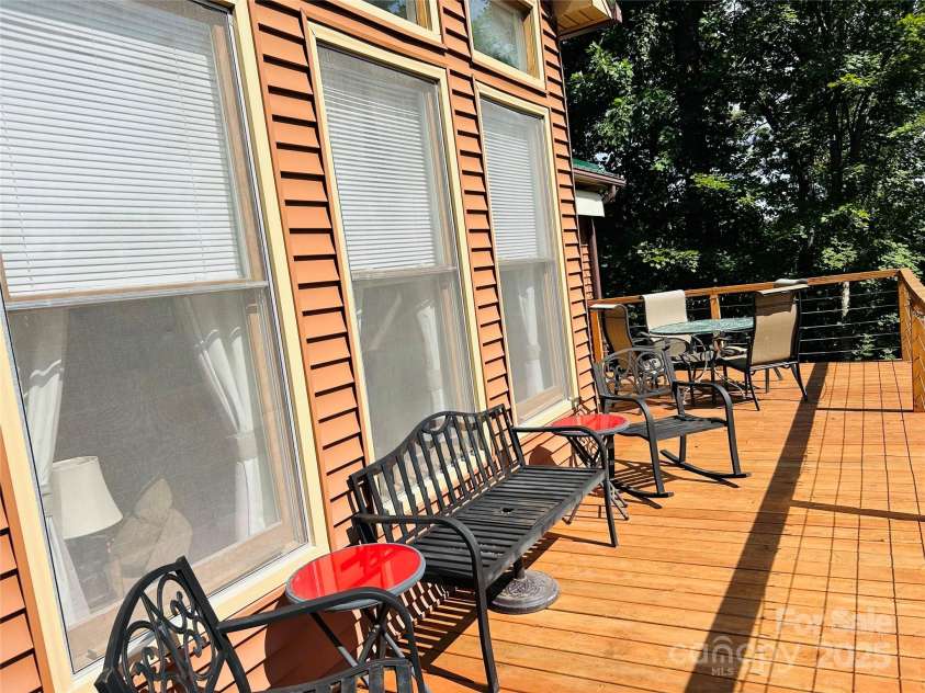 8799 Lisa Trail, Connelly Springs, NC 28612.  MLS# CAR4292879, YatesRealty ID 32719. Back Deck