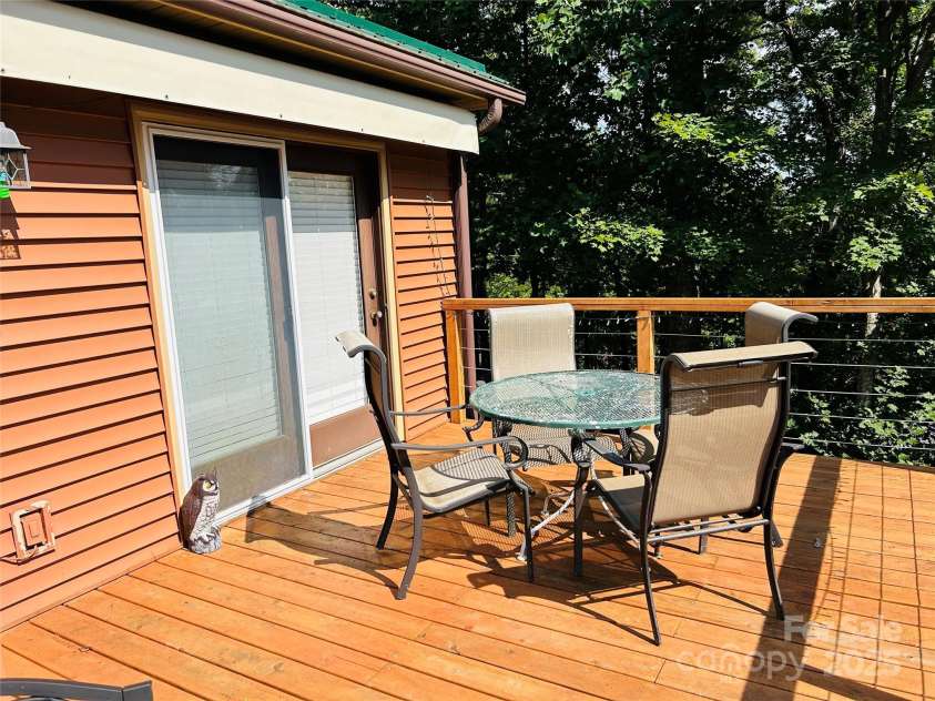 8799 Lisa Trail, Connelly Springs, NC 28612.  MLS# CAR4292879, YatesRealty ID 32719. Back Deck