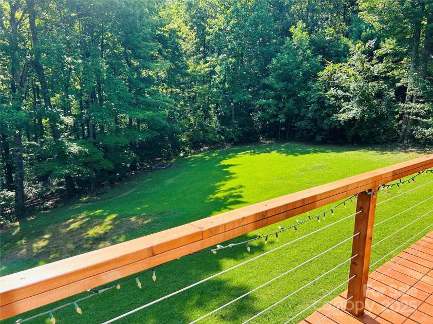 8799 Lisa Trail, Connelly Springs, NC 28612.  MLS# CAR4292879, YatesRealty ID 32719. Back Deck Overlooking Large Yard
