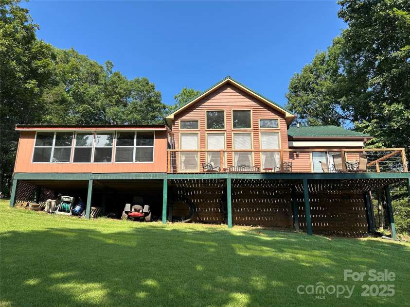 8799 Lisa Trail, Connelly Springs, NC 28612.  MLS# CAR4292879, YatesRealty ID 32719. Back of house