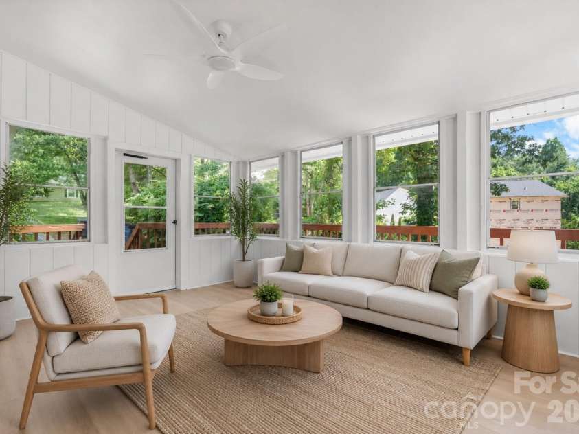 602 Sharon Drive, Statesville, NC 28625.  MLS# CAR4388073, YatesRealty ID 32743. Virtually Staged Sun Room