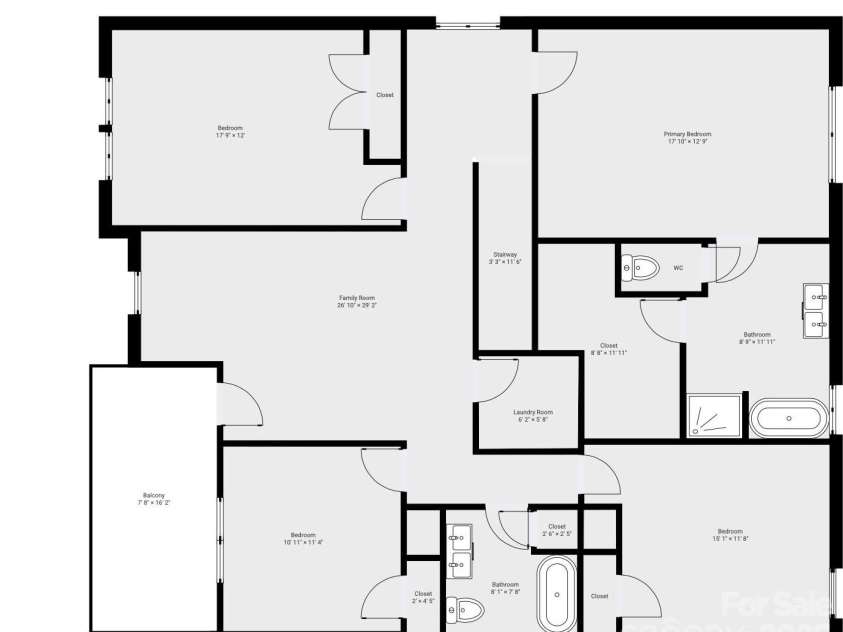 149 Oxford Drive, Mooresville, NC 28115.  MLS# CAR4289690, YatesRealty ID 32749. Upper Floor