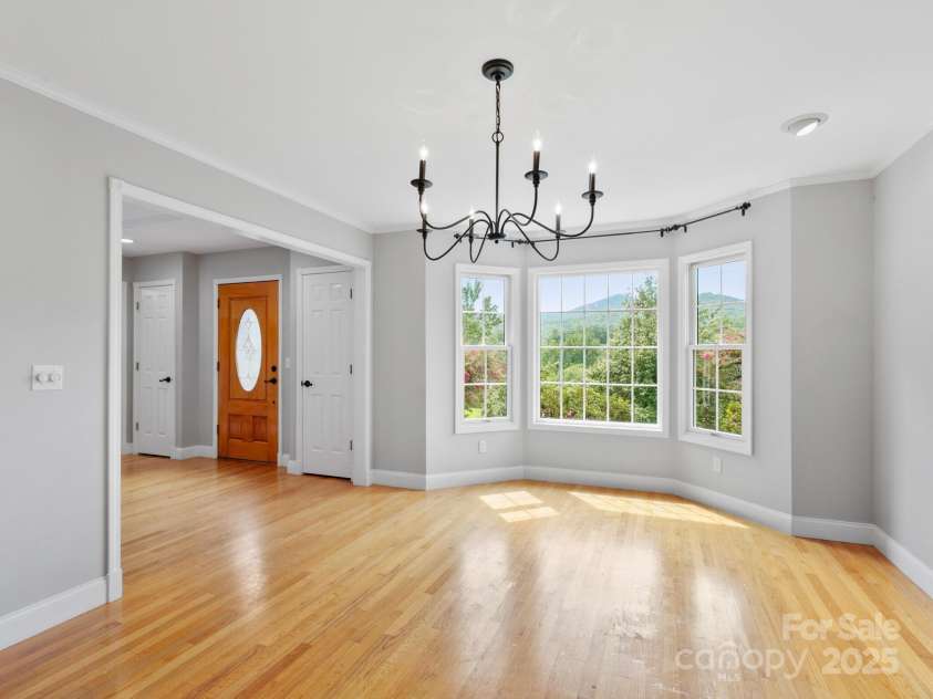 206 Bridle Path, Candler, NC 28715.  MLS# CAR4291478, YatesRealty ID 32755. Dining Room 