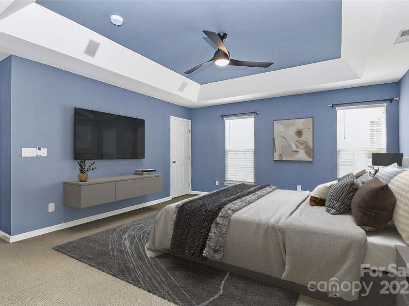 11616 Kingsley View Drive, Charlotte, NC 28277.  MLS# CAR4284494, YatesRealty ID 32762. Virtual staged photo-primary bedroom 