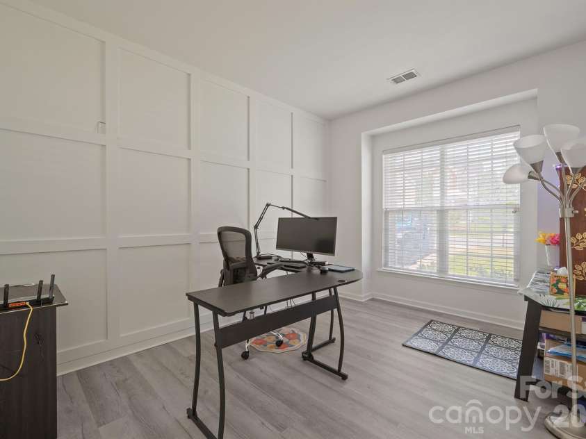 2237 Arbor Vista Drive, Charlotte, NC 28262.  MLS# CAR4395474, YatesRealty ID 32781. Office space on main level or formal living room