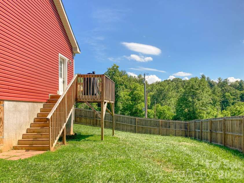 2 Clarks Chapel Extension, Weaverville, NC 28787.  MLS# CAR4393203, YatesRealty ID 32786. Back Yard