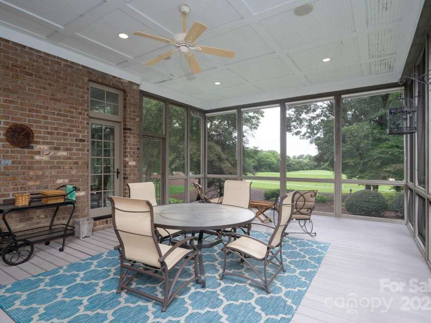 123 Stonebridge Drive, New London, NC 28127.  MLS# CAR4288975, YatesRealty ID 32789. Screened porch
