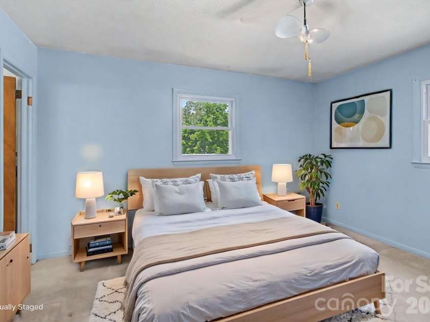 12 Webster Street, Weaverville, NC 28787.  MLS# CAR4389856, YatesRealty ID 32797. Virtually Staged