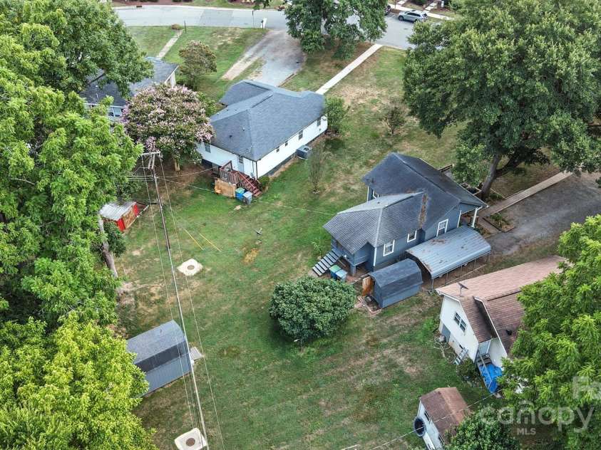 405 Linestowe Drive, Belmont, NC 28012.  MLS# CAR4285875, YatesRealty ID 32814. Aerial Rear View