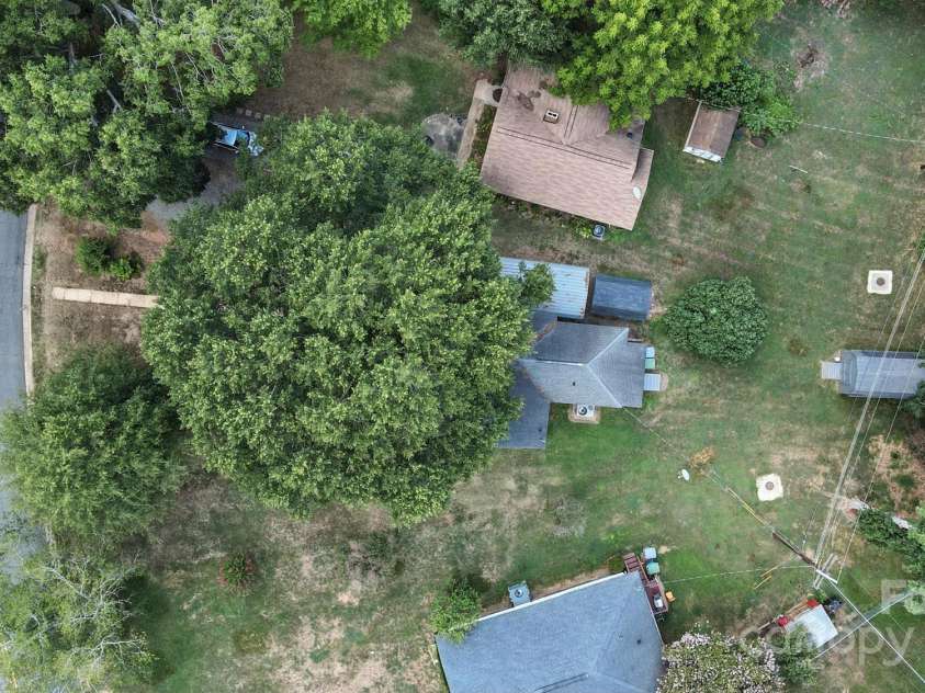405 Linestowe Drive, Belmont, NC 28012.  MLS# CAR4285875, YatesRealty ID 32814. Overall Aerial view of subject lot