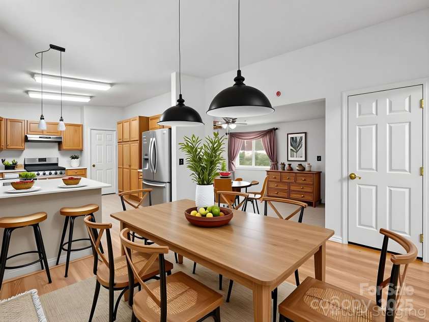 262 Daisy Lane, Bostic, NC 28018.  MLS# CAR4319475, YatesRealty ID 3282. Dining Room Virtually Staged