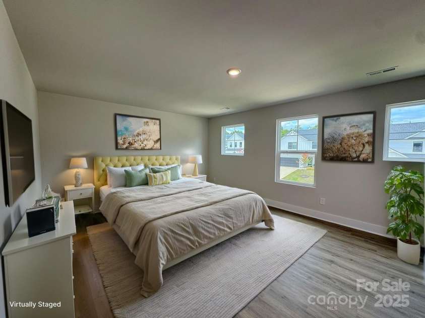 107 Silverwood Court, Mooresville, NC 28115.  MLS# CAR4279215, YatesRealty ID 32827. Primary Bedroom Virtually Staged