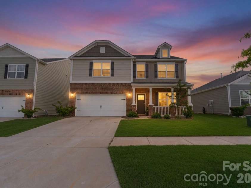 1200 Secrest Commons Drive, Monroe, NC 28112.  MLS# CAR4397398, YatesRealty ID 32828. Vr twilight
