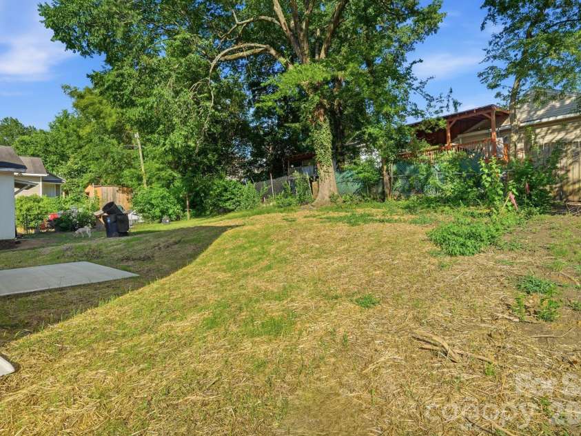 53 Young Avenue, Concord, NC 28025.  MLS# CAR4397101, YatesRealty ID 32833. Backyard
