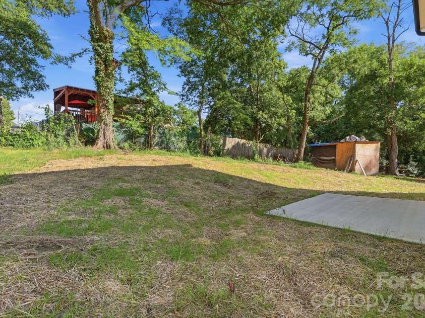 53 Young Avenue, Concord, NC 28025.  MLS# CAR4397101, YatesRealty ID 32833. Backyard