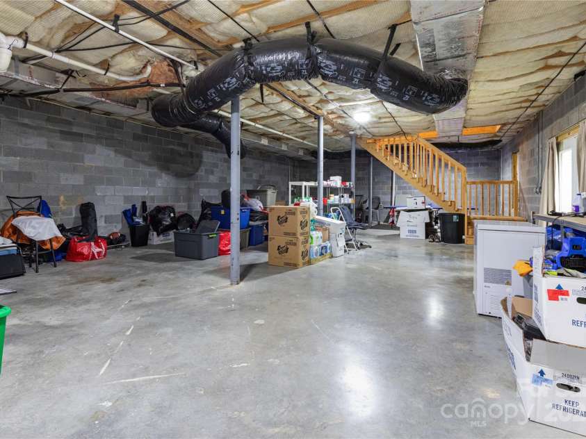 100 Susanna Cove Road, Mars Hill, NC 28754.  MLS# CAR4288018, YatesRealty ID 32835. Full basement stubbed for a bathroom