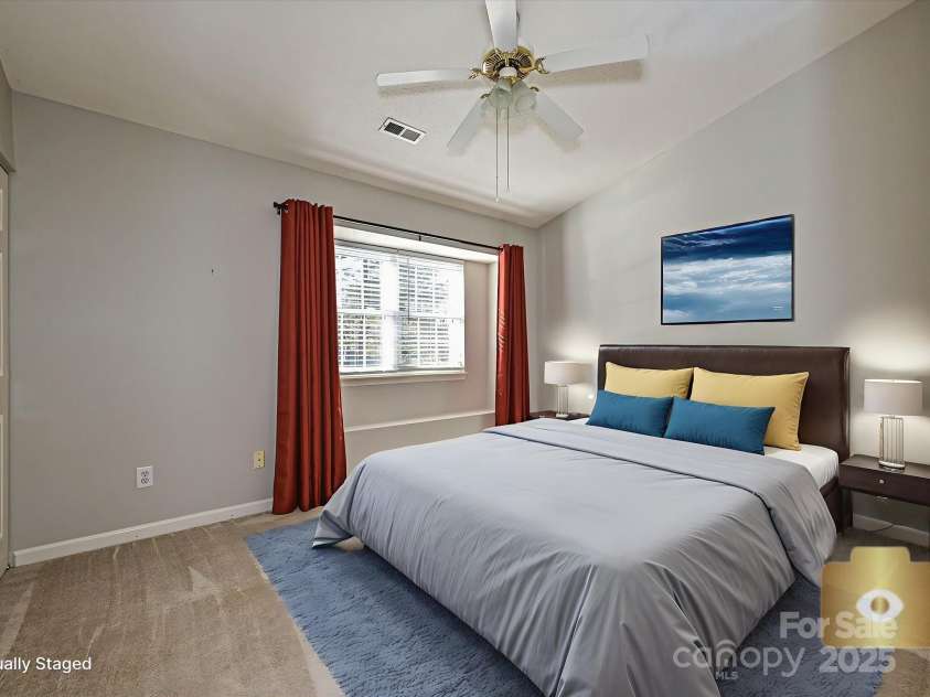 9305 Four Mile Creek Road, Charlotte, NC 28277.  MLS# CAR4332192, YatesRealty ID 32863. Bedroom 2/Ensuite, virtually staged