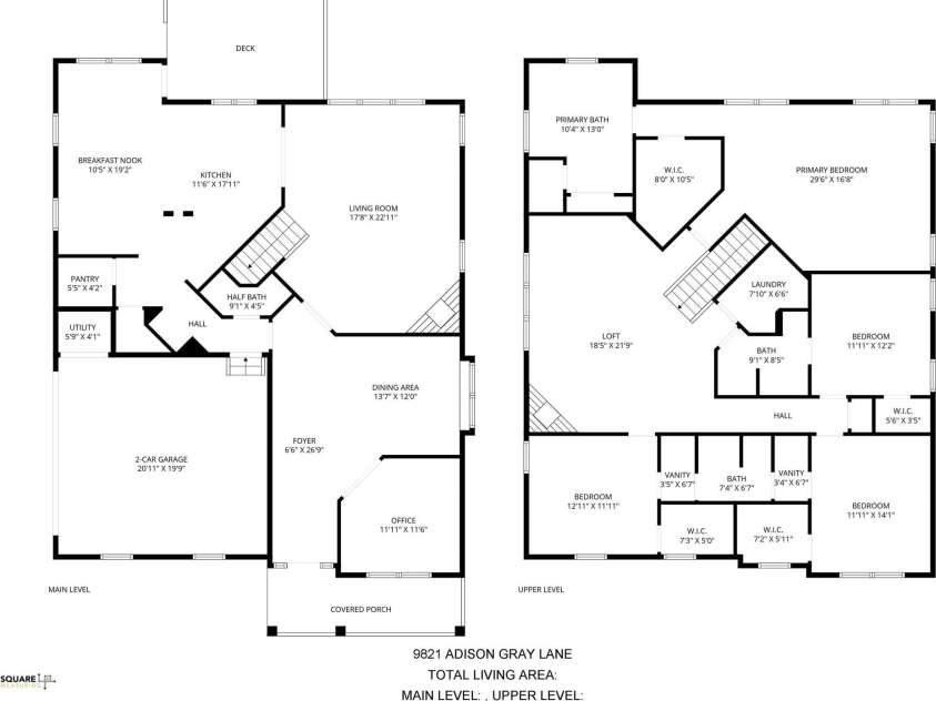 9821 adison gray Lane, Charlotte, NC 28270.  MLS# CAR4348805, YatesRealty ID 3287. 