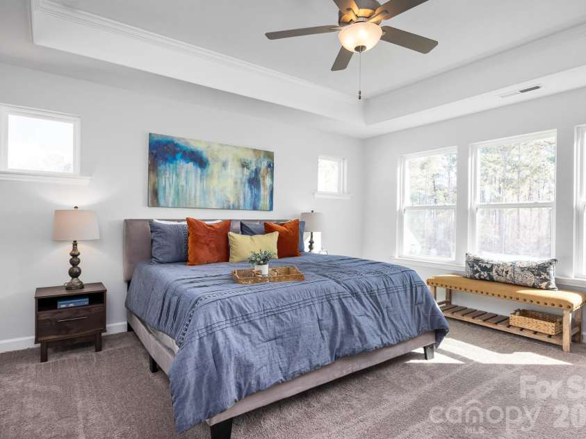 2935 audubon Ridge, Belmont, NC 28012.  MLS# CAR4397769, YatesRealty ID 32872. Dramatic 10' high Owner's Suite Tray Ceiling