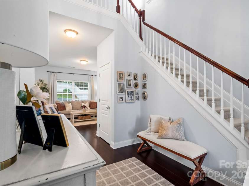 19333 Pocono Lane, Cornelius, NC 28031.  MLS# CAR4286537, YatesRealty ID 32878. Large foyer with big closet.