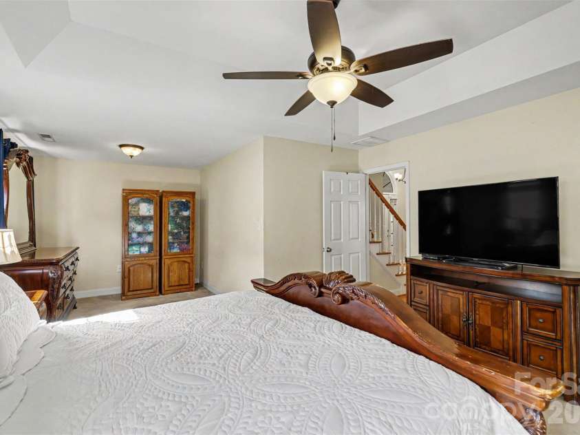 2024 Galena Chase Drive, Indian Trail, NC 28079.  MLS# CAR4393718, YatesRealty ID 32881. Primary Bedroom with extended flex area