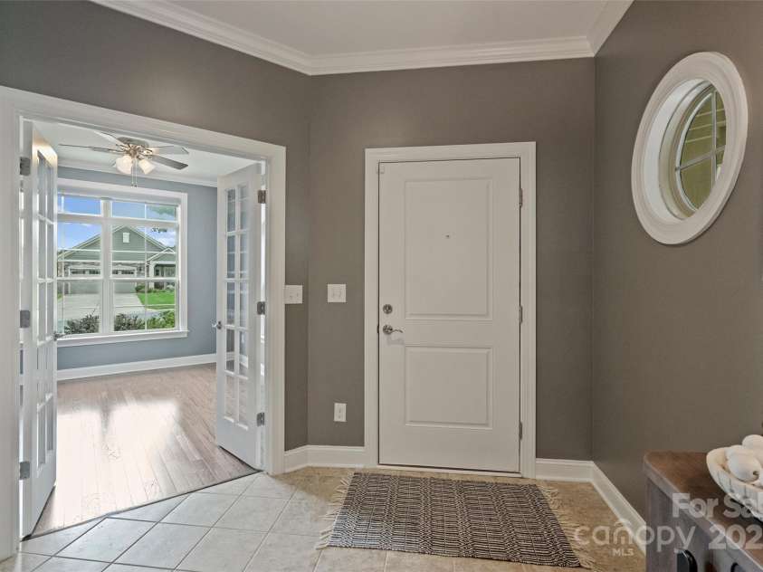 1281 Restoration Drive, Waxhaw, NC 28173.  MLS# CAR4274527, YatesRealty ID 32902. Sneak peak into the Office with French Doors