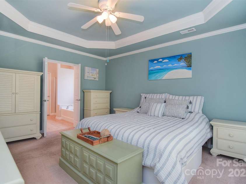 1008 Magpie Court, Indian Land, SC 29707.  MLS# CAR4292540, YatesRealty ID 32913. Master bedroom looking towards master bath