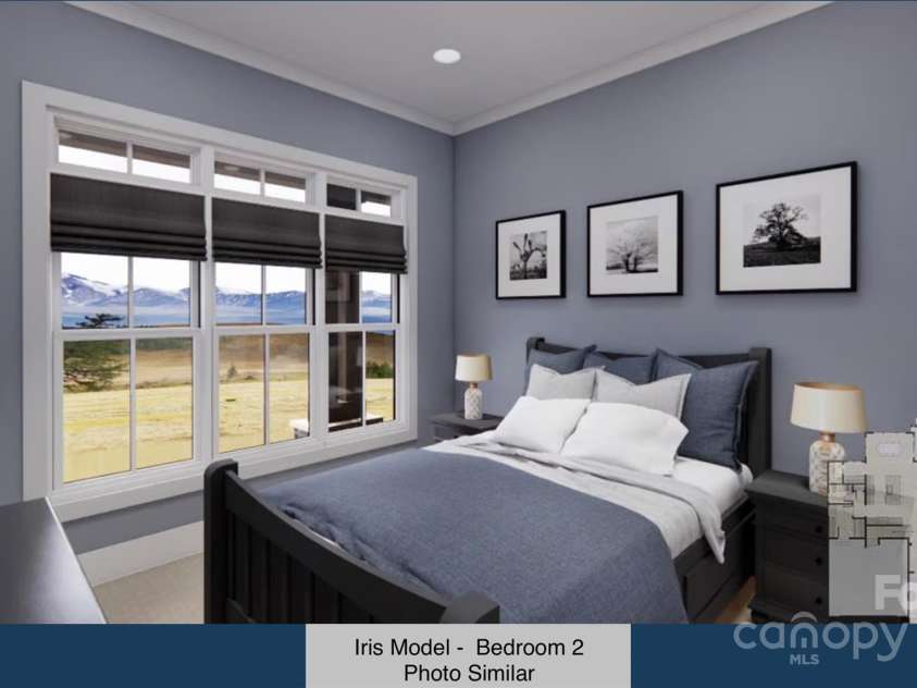 32 Park Avenue, Hendersonville, NC 28792.  MLS# CAR4127862, YatesRealty ID 3292. Iris Model - Bedroom 2