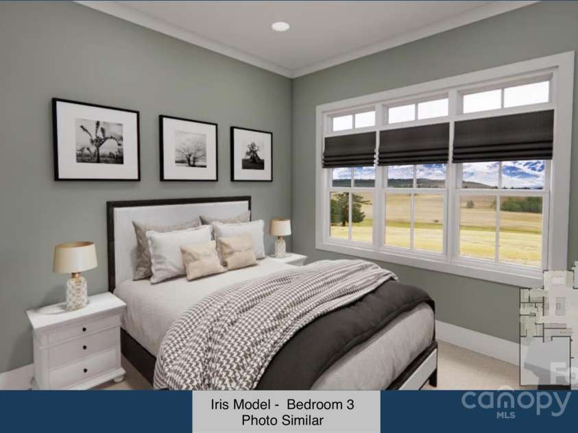 32 Park Avenue, Hendersonville, NC 28792.  MLS# CAR4127862, YatesRealty ID 3292. Iris Model - Bedroom 3