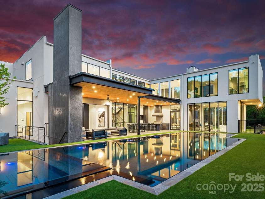 4817 Carmel Park Drive, Charlotte, NC 28226.  MLS# CAR4286044, YatesRealty ID 32934. Rear Exterior and Pool