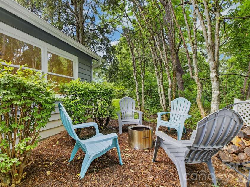 10 Laurel Place Drive, Asheville, NC 28803.  MLS# CAR4370539, YatesRealty ID 32935. Nice area to sit by the fire on a cool fall night