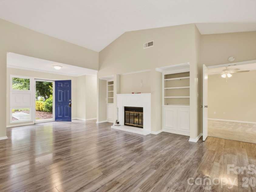 10 Laurel Place Drive, Asheville, NC 28803.  MLS# CAR4370539, YatesRealty ID 32935. Wood burning fireplace with built ins