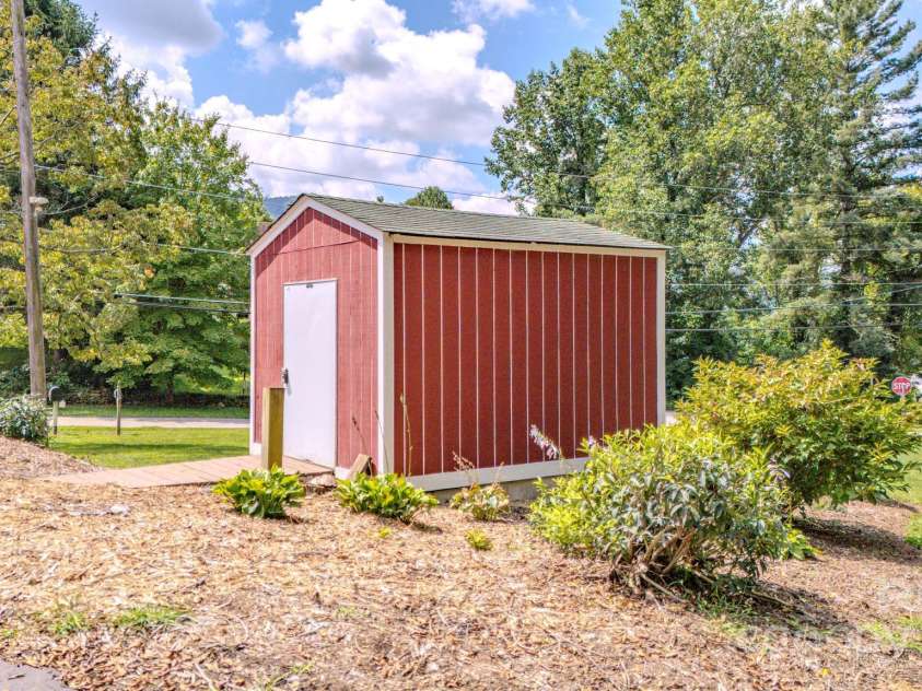 105 Alexander Avenue, Swannanoa, NC 28778.  MLS# CAR4289989, YatesRealty ID 32936. Storage building