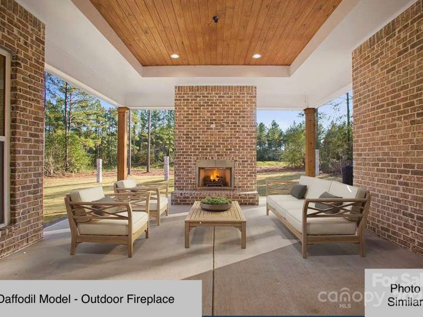 52 Park Avenue, Hendersonville, NC 28792.  MLS# CAR4130770, YatesRealty ID 3294. Daffodil Model - Outdoor Fireplace