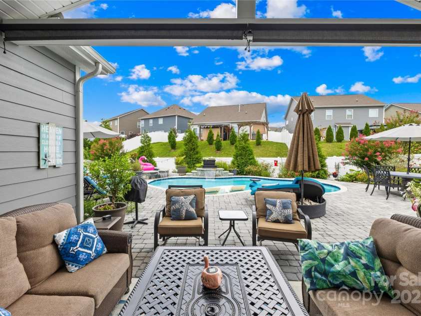 273 Preston Road, Mooresville, NC 28117.  MLS# CAR4286888, YatesRealty ID 32940. View from your covered back patio.