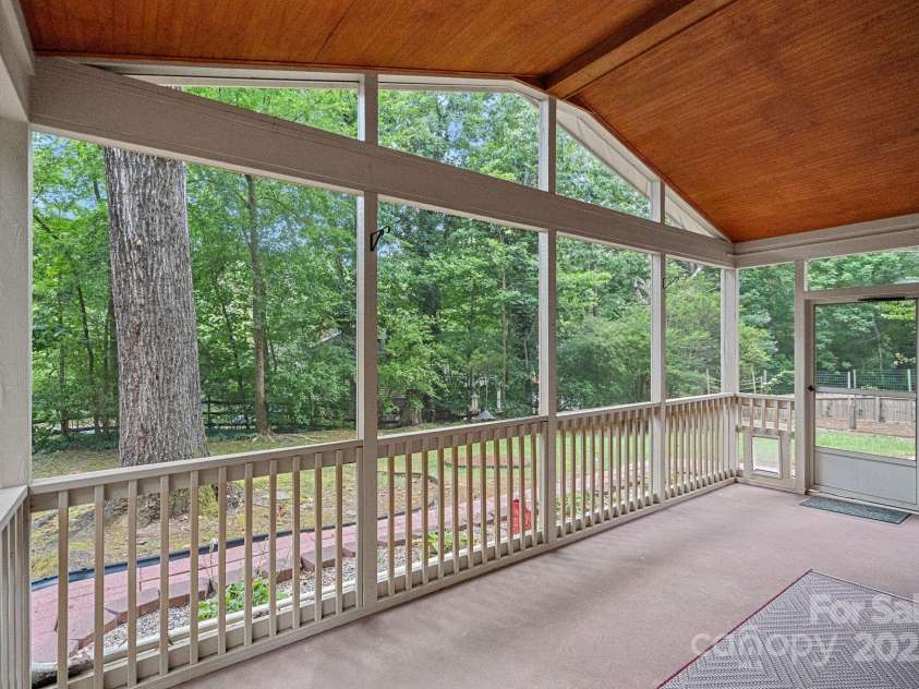 801 Odell Court, Matthews, NC 28105.  MLS# CAR4278079, YatesRealty ID 32943. Screened Porch