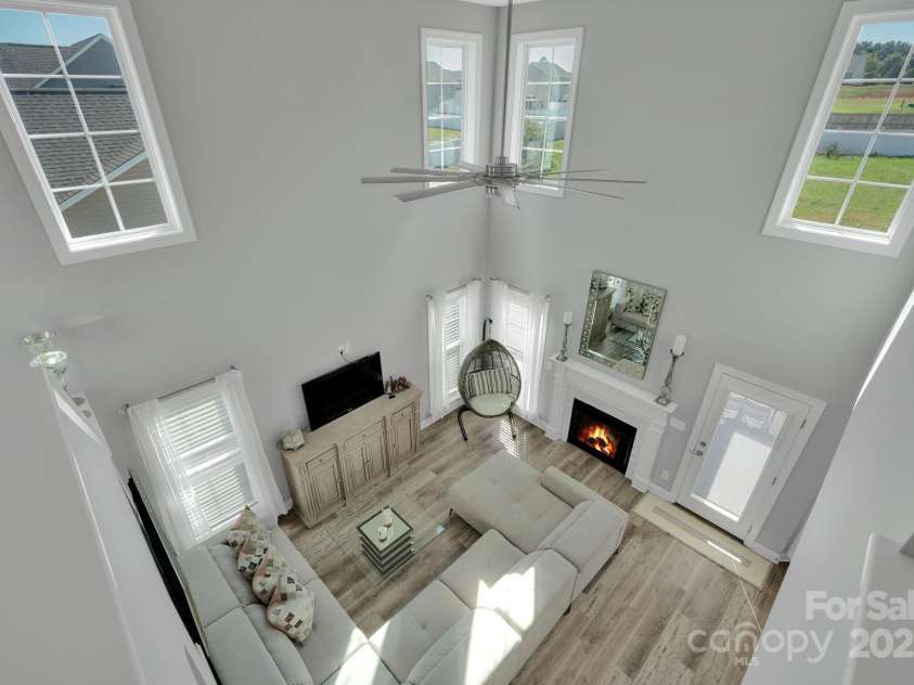 236 Pinnacle Crossing, Shelby, NC 28152.  MLS# CAR4313906, YatesRealty ID 3295. Balcony view of main floor