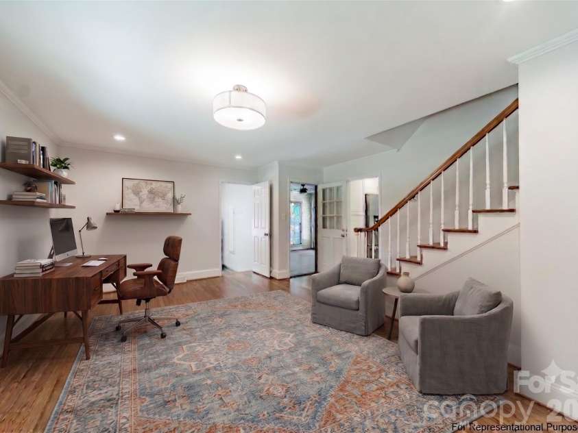 7101 Sherbourne Drive, Charlotte, NC 28210.  MLS# CAR4388877, YatesRealty ID 32954. Virtually Staged