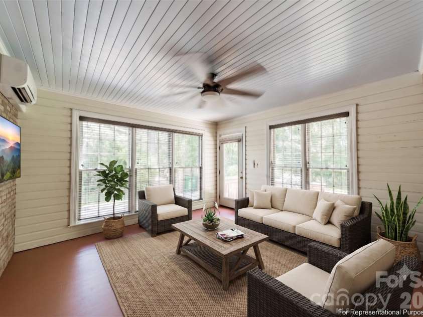 7101 Sherbourne Drive, Charlotte, NC 28210.  MLS# CAR4388877, YatesRealty ID 32954. Virtually Staged
