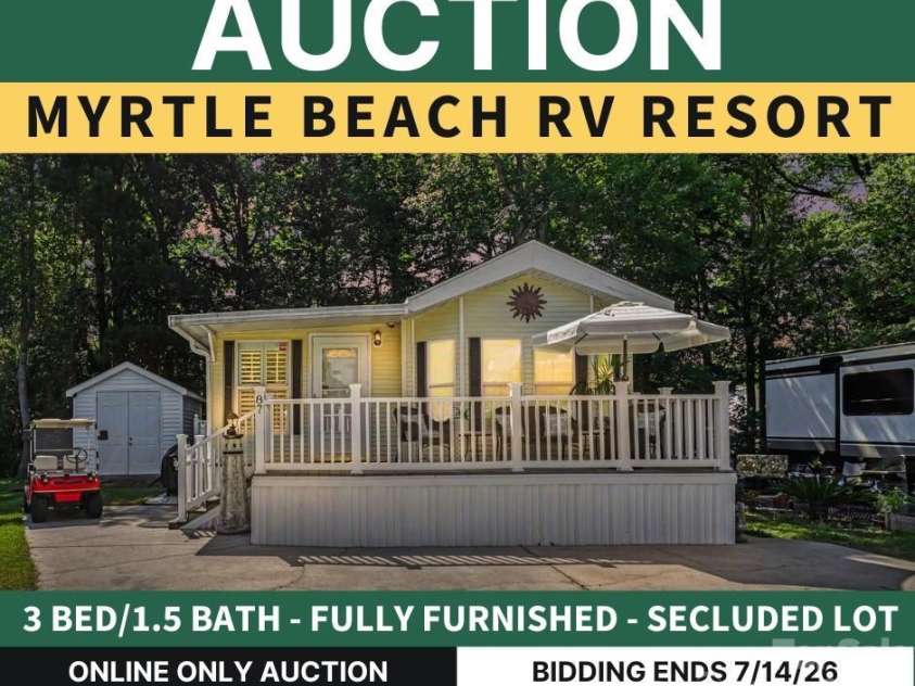 5400 Little River Neck Road, North Myrtle Beach, SC 29582.  MLS# CAR4394819, YatesRealty ID 32959. 