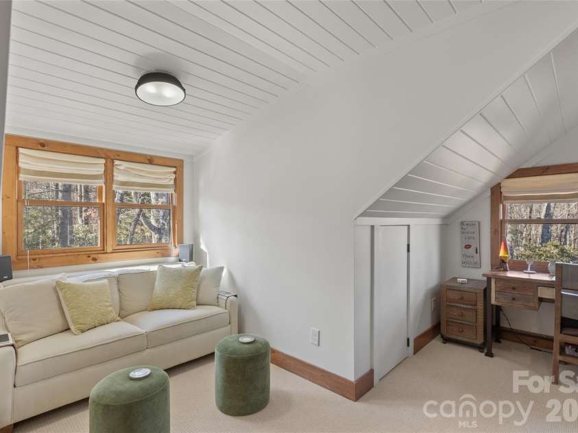 85 & 95 Ralph Thomas Road, Highlands, NC 28741.  MLS# CAR4395002, YatesRealty ID 32961. 95 Ralph Thomas Rd - Office/Media Room Upstairs