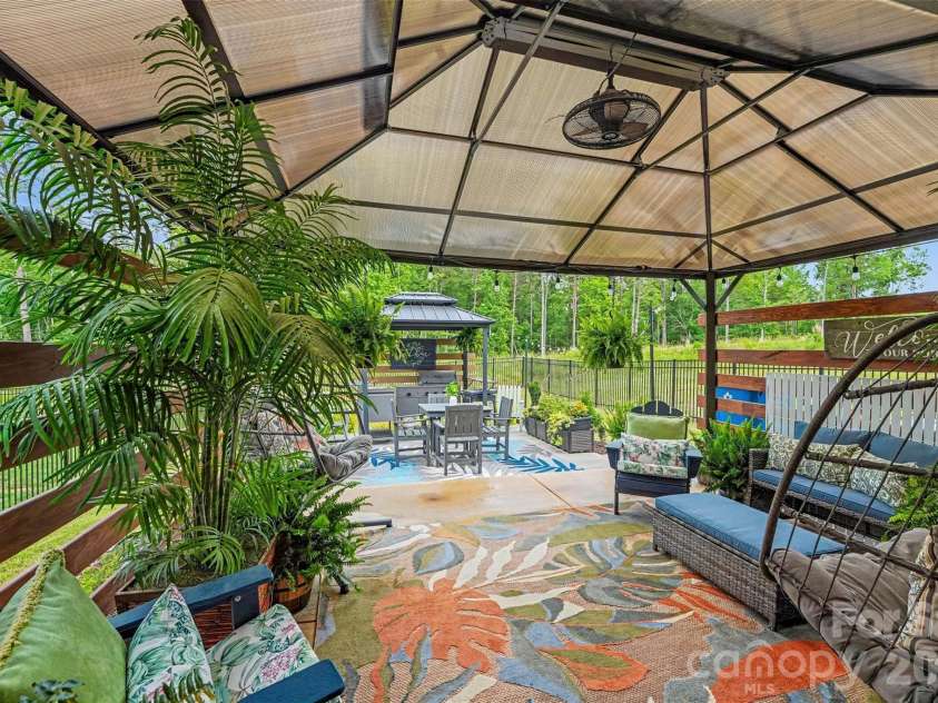 2509 Trollinger Drive, Catawba, NC 28609.  MLS# CAR4389649, YatesRealty ID 32964. Back patio & pergola