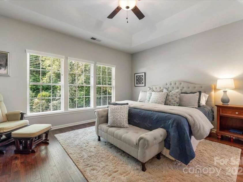 16101 Hollingbourne Road, Huntersville, NC 28078.  MLS# CAR4283282, YatesRealty ID 32979. Primary Bedroom at back on home on main floor