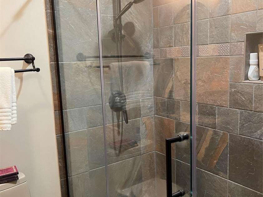 700 Bear Cliff Drive, Nebo, NC 28761.  MLS# CAR4304808, YatesRealty ID 3298. Bathroom#3 shower